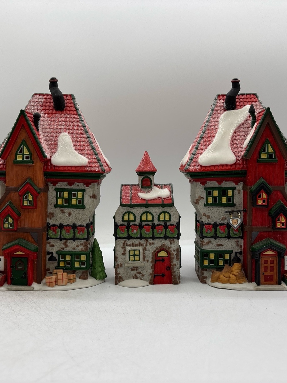 Dept 56 1994 Vintage HVC NPS North Pole Dolls & Santas Bear Works Set Of 3 56359